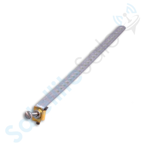 SatelliteSale Galvanized Steel Grounding Strap 9" Flexible and Adjustable Pack of 10 Pieces