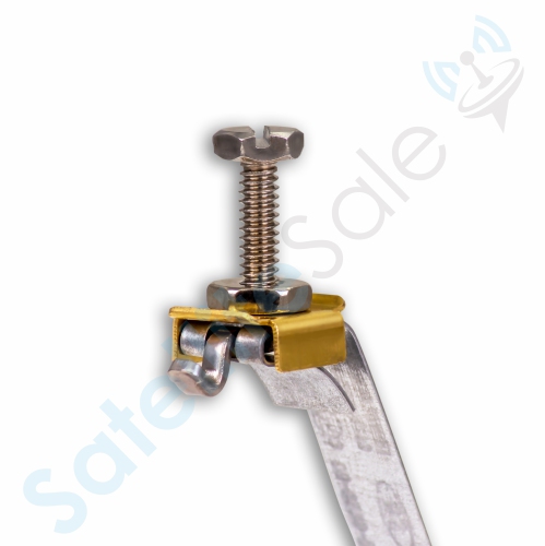 SatelliteSale Galvanized Steel Grounding Strap 12" Flexible and Adjustable Pack of 10 Pieces