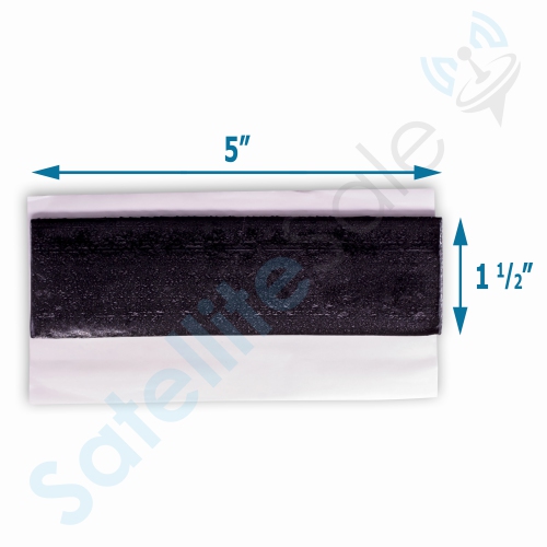 SatelliteSale Universal Roof Patch Kit Zinc Plated Lag Bolts and Mastic Pitch Pads