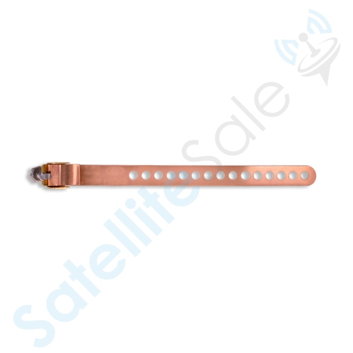 SatelliteSale Copper Coated Grounding Strap 6" Flexible and Adjustable Pack of 10 Pieces