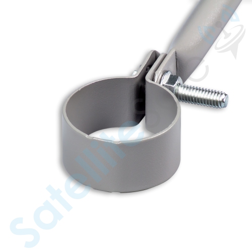 SatelliteSale Universal 2 Support Arms Adjustable Telescopic Monopoles Braces with Screws and Mastic Pitch Pads Short 19" and Long 33"