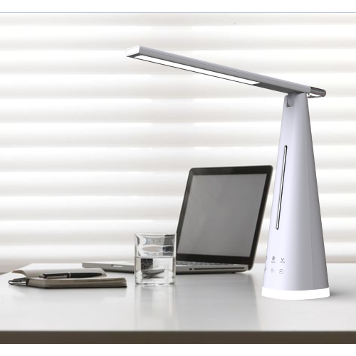 DAC Ergonomics MP-346 T-Shape 22 in. Gooseneck Clamp-On LED Desk Lamp with Adjustable Colour Temperature, Black