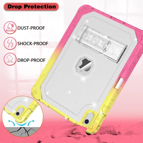 Case for iPad 10th Generation 10.9 inch 2022, Heavy Duty Shockproof Rugged Protective with Pencil Holder, 10.9" 10 Gen Translucent Cover with