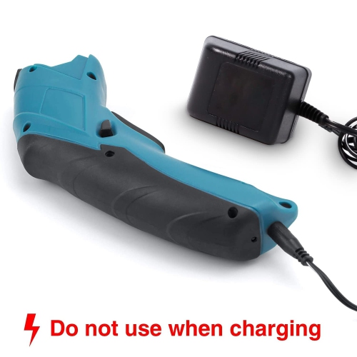 Ciseaux électriques sans fil à 2 lames outil de coupe puissant et rechargeable pour tapis en carton en cuir avec chargeur