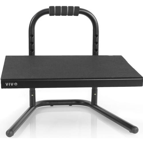 Black Ergonomic Height Adjustable Standing Foot Rest Relief Platform for Standing Desks STAND-FT01