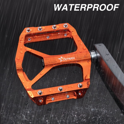 Mountain Bike Pedals MTB Bicycle Platform Bicycle Flat Pedals 9/16" CNC Alloy Durable Bearing Pedals for Most Bikes BMX MTB Road Bicycle