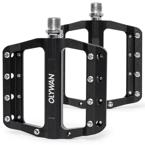Image 1 de 6.. Pédales de vélo de montagne pédales de vélo plate de plate-forme de vélo VTT pédales de roulement durable en alliage CNC de 9/16" pour la plupart des