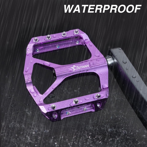 Mountain Bike Pedals MTB Bicycle Platform Bicycle Flat Pedals 9/16" CNC Alloy Durable Bearing Pedals for Most Bikes BMX MTB Road Bicycle