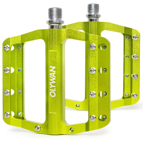 Mountain Bike Pedals MTB Bicycle Platform Bicycle Flat Pedals 9/16" CNC Alloy Durable Bearing Pedals for Most Bikes BMX MTB Road Bicycle