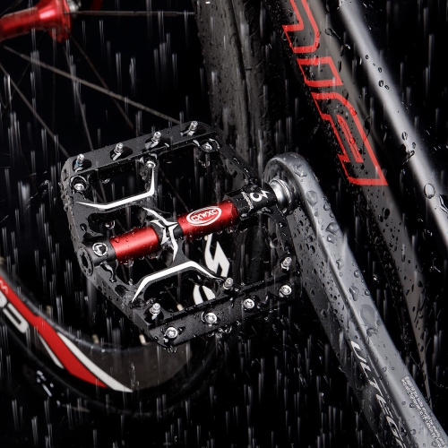 Road/Mountain Bike Pedals - 3 Bearings 9/16” Aluminum Alloy Bicycle Pedals - Mountain Bike Pedal with Removable Anti-Skid Nails …