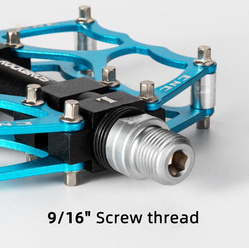 Mountain Bike Pedals Non-Slip MTB Pedals Durable Lightweight Aluminum Alloy Bicycle Pedals for Mountain Bikes Commuter Bike Leisure Bikes 9/16"