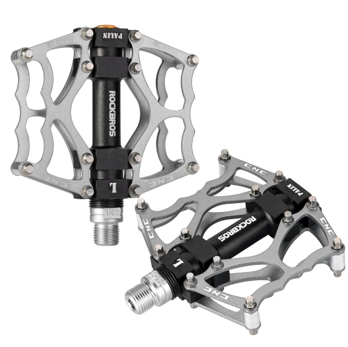 Mountain Bike Pedals Non-Slip MTB Pedals Durable Lightweight Aluminum Alloy Bicycle Pedals for Mountain Bikes Commuter Bike Leisure Bikes 9/16"