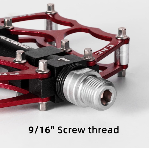 Mountain Bike Pedals Non-Slip MTB Pedals Durable Lightweight Aluminum Alloy Bicycle Pedals for Mountain Bikes Commuter Bike Leisure Bikes 9/16"