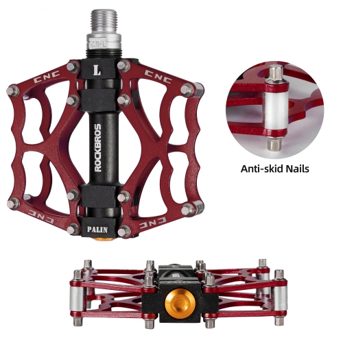 Mountain Bike Pedals Non-Slip MTB Pedals Durable Lightweight Aluminum Alloy Bicycle Pedals for Mountain Bikes Commuter Bike Leisure Bikes 9/16"