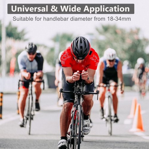 Bike Handlebar Extender, Lightweight Durable Aluminum Alloy Double Bicycle Handlebar Extension Bracket for Holding Motorcycle E-Bike Lamp Speedometer