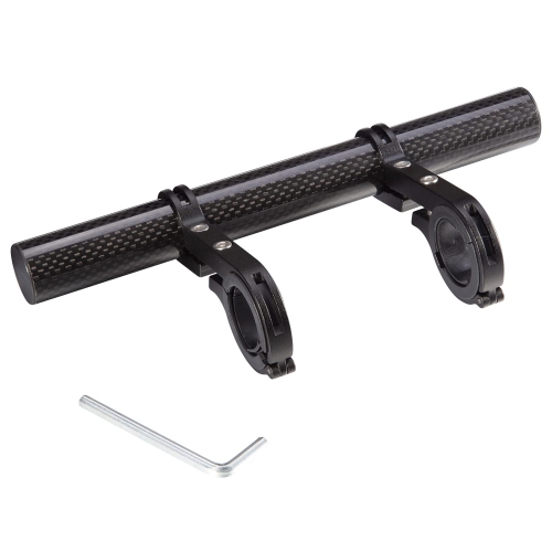 Bike Handlebar Extender, Lightweight Durable Aluminum Alloy Double Bicycle Handlebar Extension Bracket for Holding Motorcycle E-Bike Lamp Speedometer