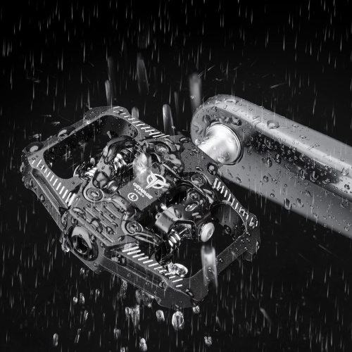 Mountain Bike Pedals - Dual Function Flat and Clipless Pedal - 3 Sealed Bearing Platform Pedals Clipless Compatible, Bicycle Pedals for BMX Spin