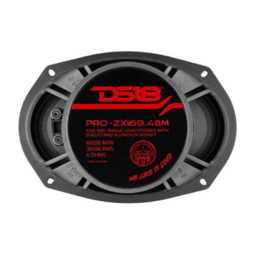 – Haut-parleur de canal central audio pour l’auto 600 W Max de 4 ohms, ZXI694BM 6 x 9 po, DS18