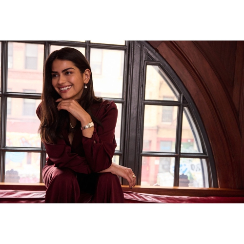 Montre à quartz Sutton 21 mm de Bulova avec boîtier en inox deux tons et cadran blanc