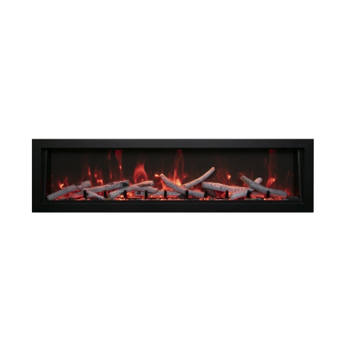 Amantii BI-40-DEEP-OD-OOB-1 Electric Fireplace – Refurbished(Excellent)- Built-in only with black steel surround