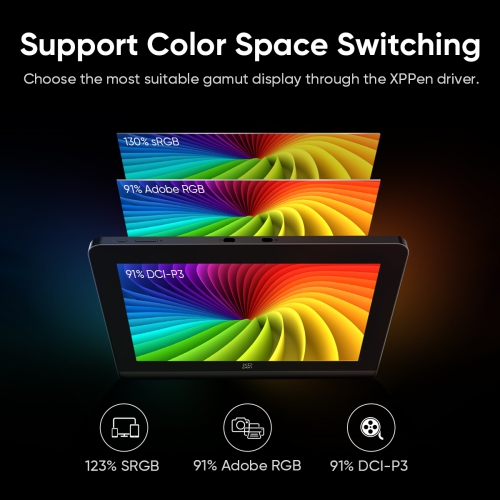 XPPen Artist Pro 14 Pen Display tablette 14 po, tampon à dessin haute précision couleur, 16384 niveaux de pression, support pliable, télécommande de