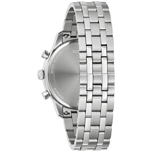 Bulova Mens Sutton Quartz Watch 41mm Silver-Tone Stainless Steel Case and Bracelet with Silver-White Dial