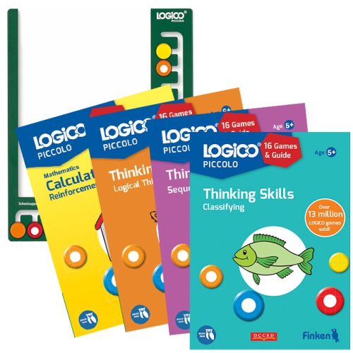 DCCED  Logico The Learning Game - 4 Piccolo Games + Gameboard (Pack C)