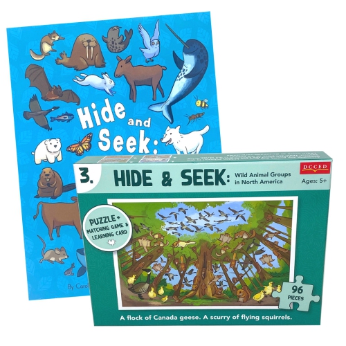 Hide and Seek Book + Squirrel Puzzle