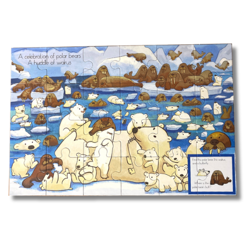 Hide and Seek Animal Puzzle Set of 4