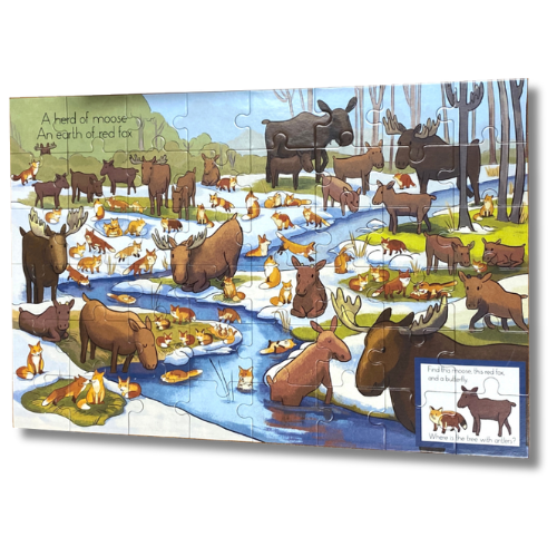 Hide and Seek Animal Puzzle Set of 4
