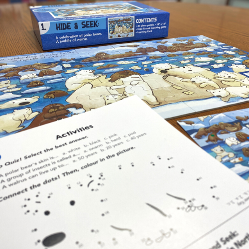 Hide and Seek Animal Puzzle Set of 4