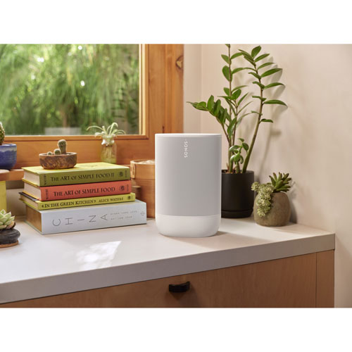 Haut-parleur intelligent portatif durable Move 2 de Sonos - Blanc