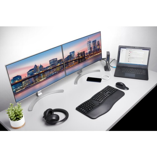 Kensington SD4849Pv USB-C 10Gbps Triple Video Driverless Docking Station - PMS Black