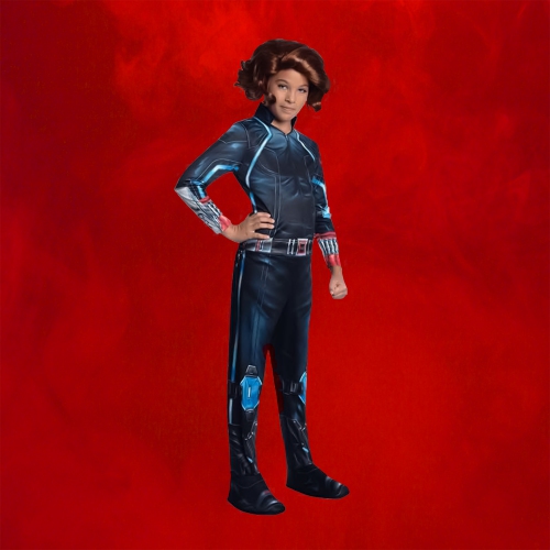 Avengers Age of Ultron Girl's Black Widow Halloween Costume Size Small 4-6