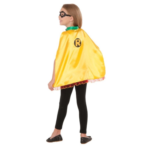 Costume d'Halloween pour filles, Robin jaune et vert, petit, 4-6