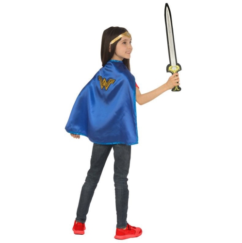 RUBIES  Girls Wonder Woman Halloween Cape And Sword Set - One Size In Multicolor