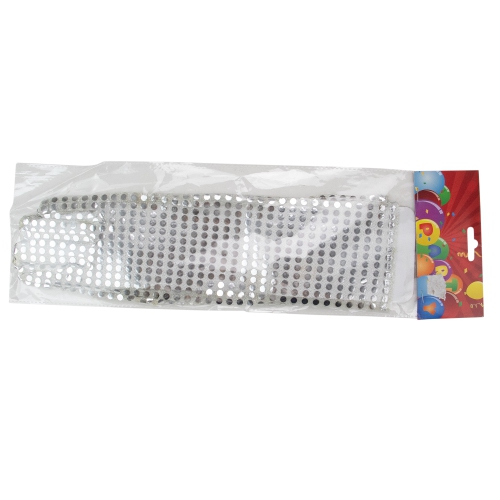 Silver Sequined Girl Child Halloween Gloves Costume Accessory - One Size