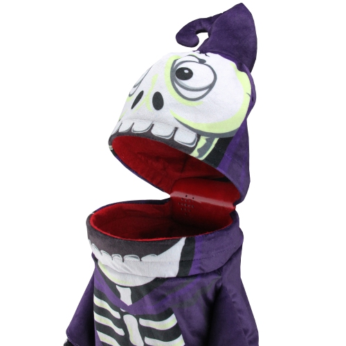 Animated and Musical Trick or Treat Skeleton Halloween Candy Bag - 24" - One Size