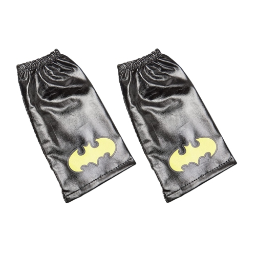 Accessoires de costume d'Halloween à mancherons Batgirl pour enfants, 6+