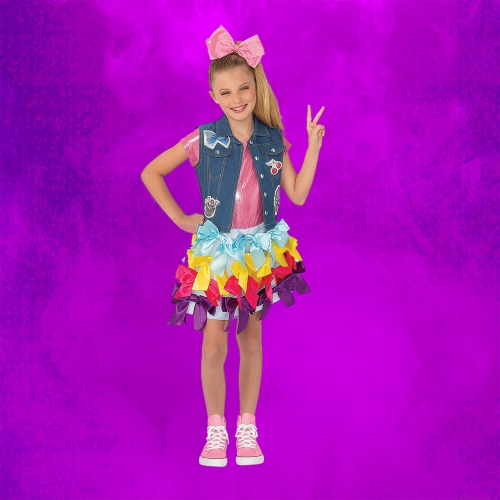 Girls Jojo Siwa Child Halloween Costume Size Medium 8-10