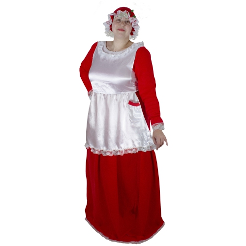 Women's Mrs. Claus Costume Set - Size Large