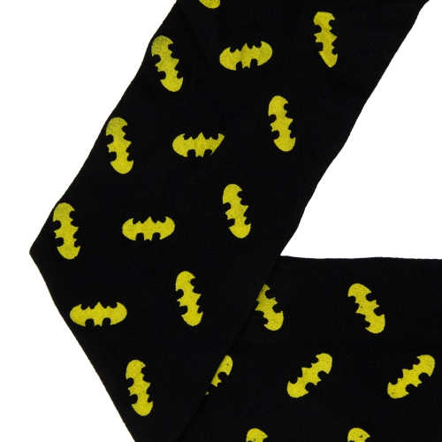 Children's Bats Halloween Footless Tights - Size 5 - Black and Yellow