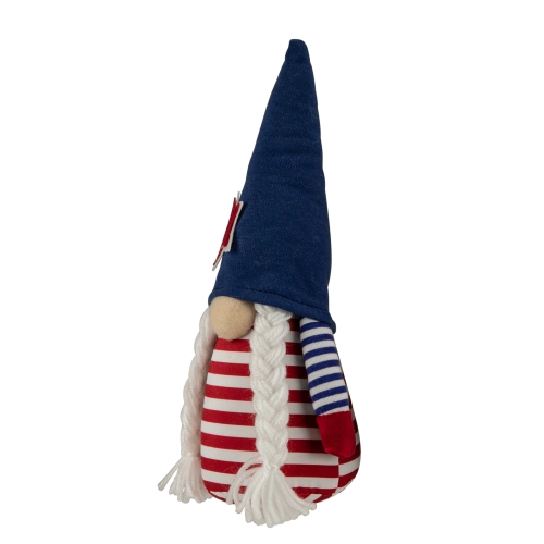 10.5" Americana Girl 4th of July Patriotic Gnome