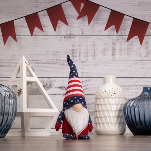 9.5" Patriotic Flag 4th of July Americana Gnome