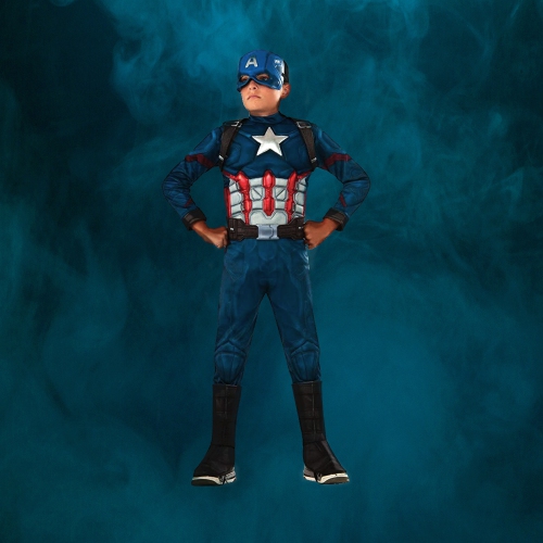 Captain America Boy's Halloween Costume - Large