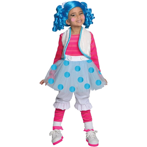 Costume d'Halloween pour filles – Mitaines de cotons duveteux Lalaloopsy – TP 2T-3T