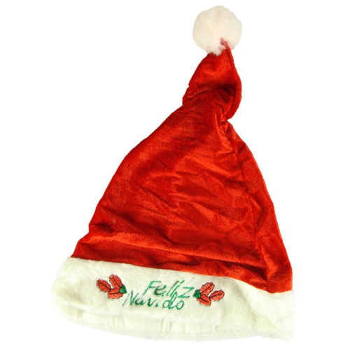 Club Pack of 144 Red and White 'Feliz Navido' Unisex Adult Christmas Hats Costume Accessory - Small