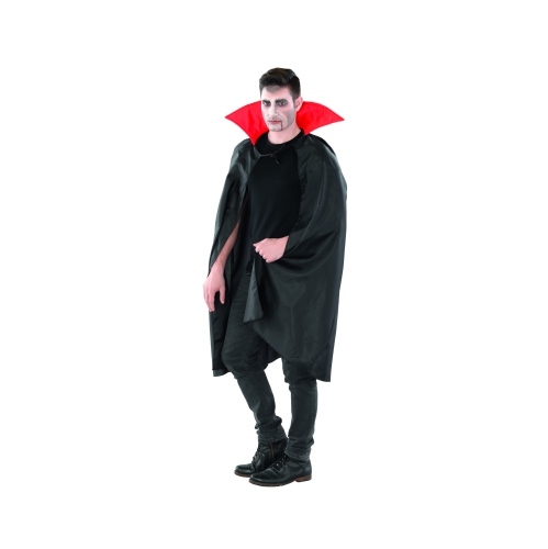 Black and Red Vampire Cape Boy Child Halloween Costume - Large