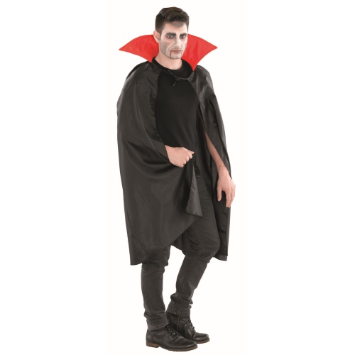Costume d'Halloween pour enfants – cape de vampire noir et rouge – Grand