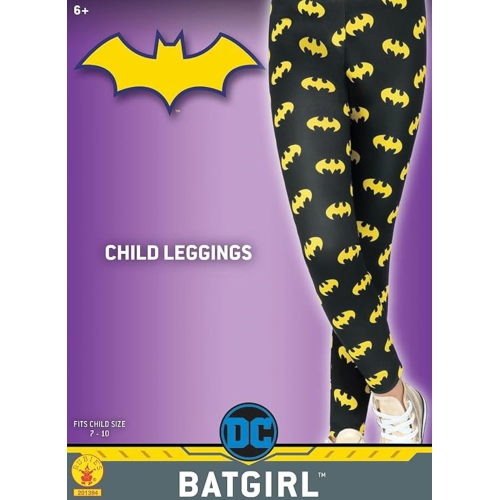 Batgirl Children's Leggings Girls Halloween Accessory- 6+